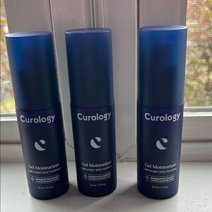 3 bottles Curology gel moisturizer